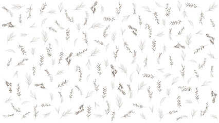 seamless of minimal leaves wallpaper pattern on background or wrapping paper 05