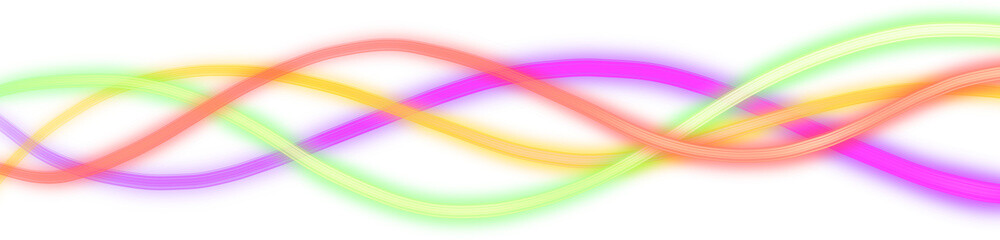 colorful lines of neon lights