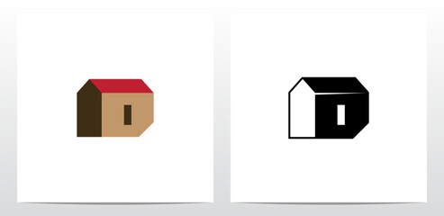 House Roof Letter Logo Design D