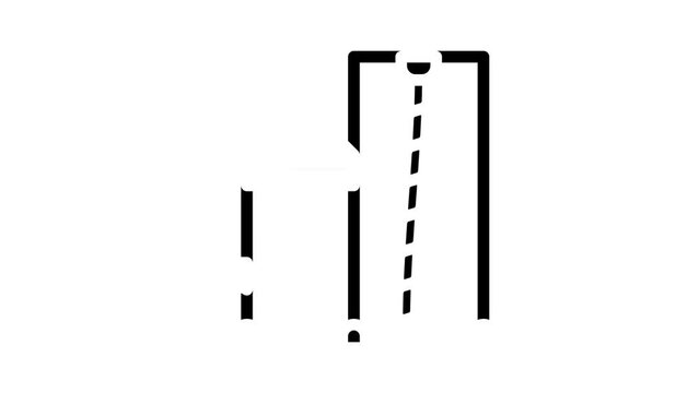 workout fitness glyph icon animation