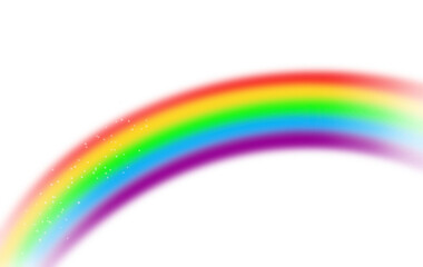 rainbow element isolated on transparent background
