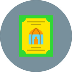 Poster Multicolor Circle Flat Icon