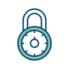 padlock icon vector design template in white background