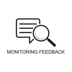 monitoring feedback icon , campaign icon