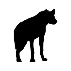 Silhouette Hyena
