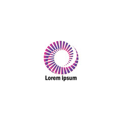 Shape logo design of vector