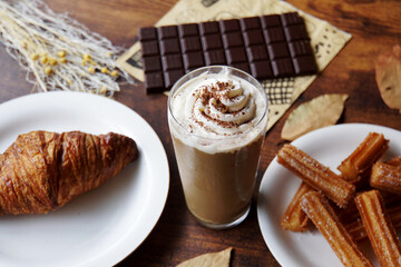 カフェモカとチョコレート