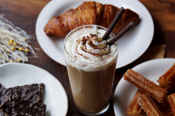 カフェモカとチョコレート
