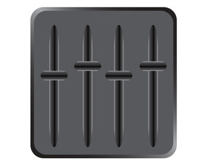 this is a tone or song or music control vector design which is commonly called the equalizer button the button is used to adjust the high or low of a tone