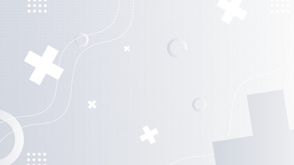 Abstract white modern background gradient color. White gradient with halftone decoration.