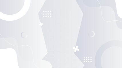 Obraz premium Abstract white modern background gradient color. White gradient with halftone decoration.