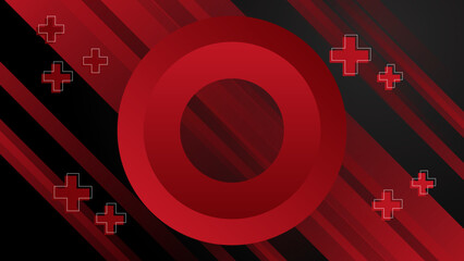 Obraz premium Abstract modern background gradient color. Red gradient with halftone decoration.