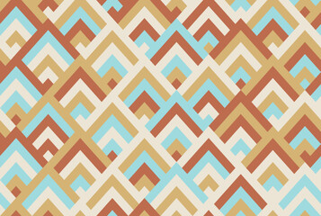 Abstract geometric retro seamless patterns. Vector illustration