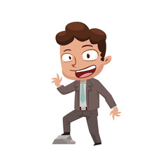 illustration of businessman character