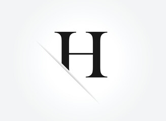 Letter H icon alphabet symbol. Letter H logo icon design vector sign.