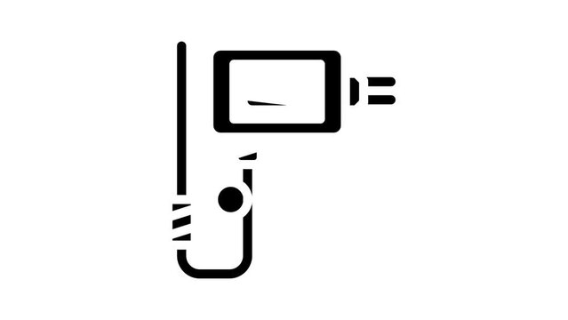 liquid flow switch glyph icon animation