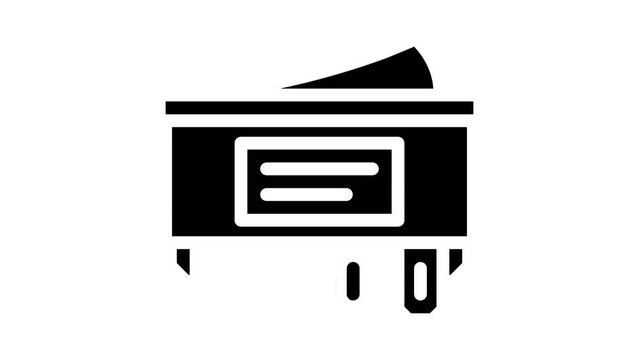 double pole single throw switch device glyph icon animation