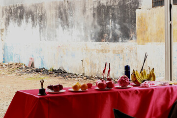 Equipment for praying for Hinduism and Buddhism in China and Japan
