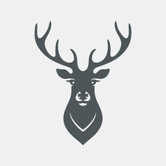 Reindeer elk deer quality vector illustration cut