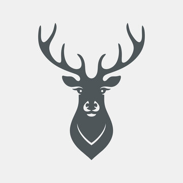 Reindeer elk deer quality vector illustration cut