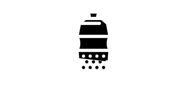 water bottle glyph icon animation