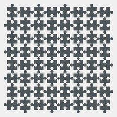 Puzzle simple piece template quality vector illustration cut 
