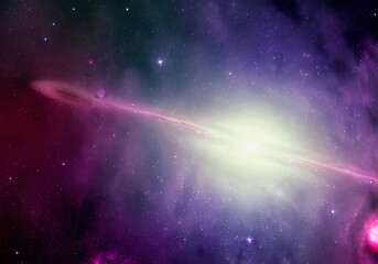 Fototapeta na wymiar Space Nebula Galaxy Game Background