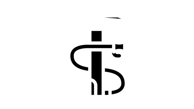 pump tool glyph icon animation