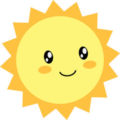 cute sun,svg illustration