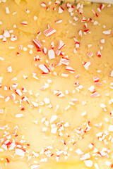 Homemade candy cane fudge