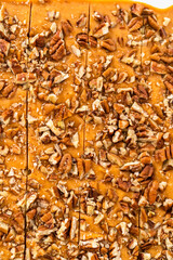 Pumpkin spice fudge with pecans