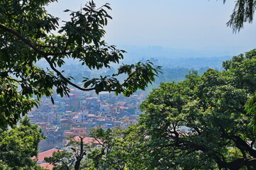 Panoramic view of the Kathmandu in Nepal