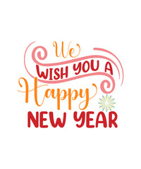 Happy New Year Clip Art, New Year, 2023 svg, Happy New Year 2023 SVG Bundle, New Year SVG, New Year Shirt