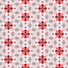 New Year Floral Seamless Pattern Background Garden Nature Damask Aboriginal Ornament Art