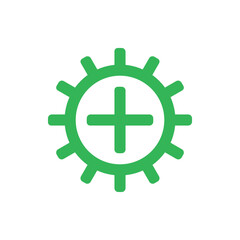 first safety sign vector design icon.