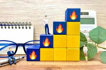 ガス火のイメージ 燃料費の高騰