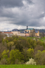 Obraz premium Kuks hospice with baroque decoration, Eastern Bohemia, Czech Republic