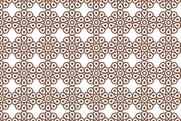 Seamless pattern with decorative shapes