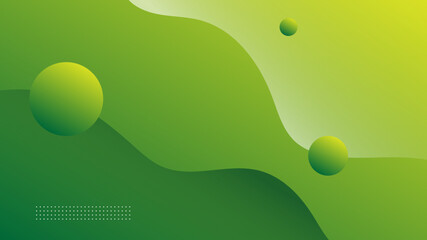 Modern Abstract Background Wave Lines and Soft Green Yellow Gradient Color