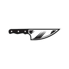 Knife silhouette logo elegant