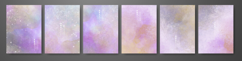 Set of soft bright watercolor background. Design for your cover, date, postcard, banner, logo.