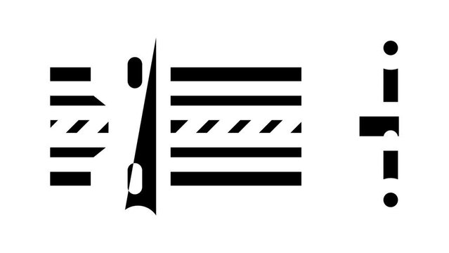 quick release vice glyph icon animation