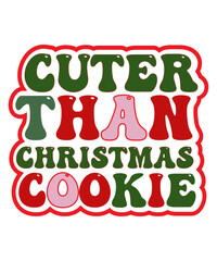 Fototapeta premium Retro Christmas SVG Bundle , Merry Christmas svg, Retro Wavy Letters svg, Christmas Retro svg, Christmas Sublimation