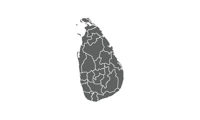 Sri Lanka map isolated on white background.for annual infographics report website layout.
