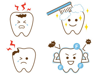 歯のアイコンイラスト4