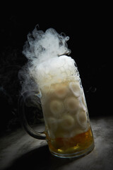 Smoke overflowing over the cup