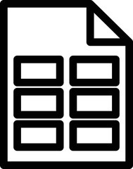Grid File Vector Icon
