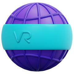 virtual 3d render icon illustration