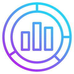 chart gradient line icon