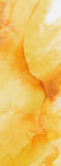 Abstract gold and yellow watercolor paint background.